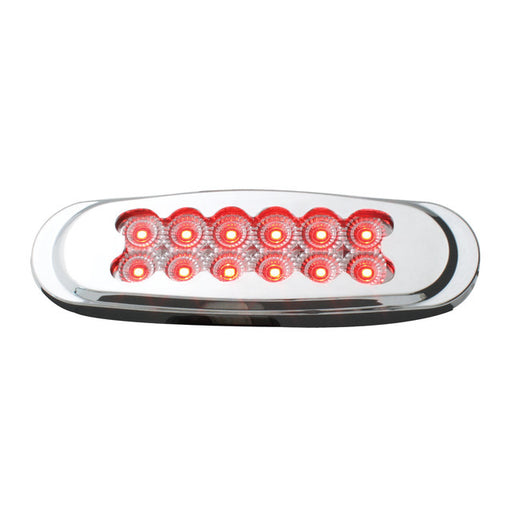 76708 Spyder Series Ultra Thin LED Light, Red/Clear Light Gray