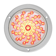76713 High Count Series 4" Twister LED Light, Red/Clear Light Gray