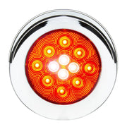 76717 Combo Series 4" Combo LED Flange Mount Light w/ Twist-on Bezel, Red/White/Clear White Smoke
