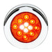 White Smoke 4" FLEET COMBO LED TAIL & BACKUP LIGHT 9 RED/4 WHITE FLANGE W/CR. V-BEZEL