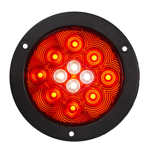 76718 Combo Series 4" Combo LED Light, Red/ White/Clesr Orange Red