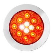 76719 Combo Series 4" Combo LED Flange Mount Light w/ Twist-on Bezel, Red/White/Clear Red