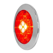 76719 Combo Series 4" Combo LED Flange Mount Light w/ Twist-on Bezel, Red/White/Clear Red