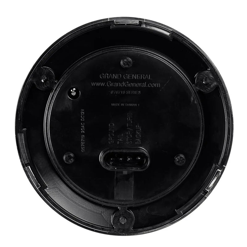 76717 Combo Series 4" Combo LED Flange Mount Light w/ Twist-on Bezel, Red/White/Clear Black