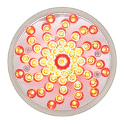 76723 High Count Series 4" Twister LED Light, Red/Clear Light Gray