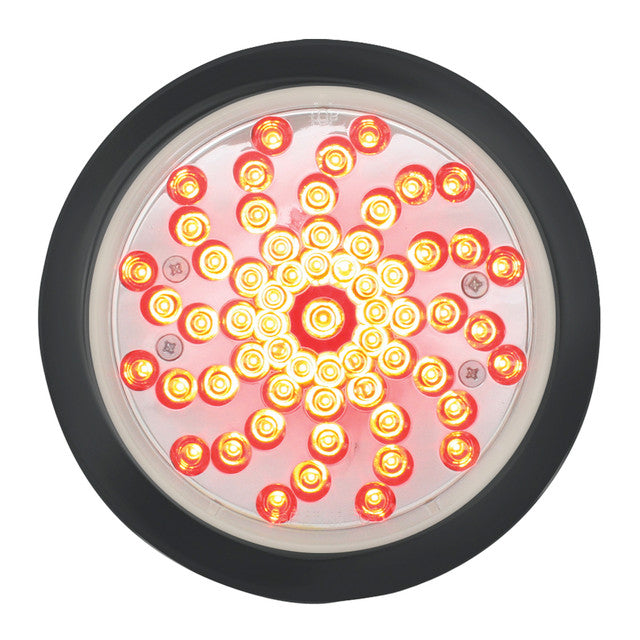 76728 High Count Series 4" Twister LED Light, Red/Clear Dark Slate Gray