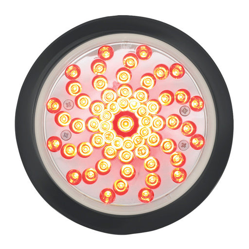 76728 High Count Series 4" Twister LED Light, Red/Clear Dark Slate Gray