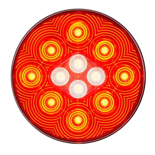 Sandy Brown 4" FLEET COMBO LED TAIL & BACKUP 9 RED LED & 4 WHITE LED LIGHT 4" fleet