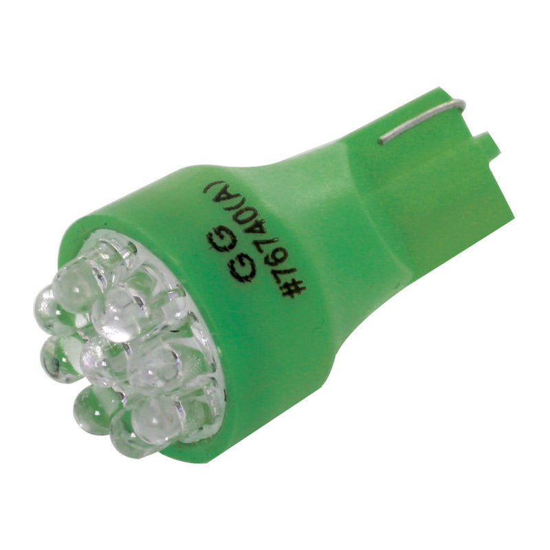 76742 921/912 Single Directional 9 LED Light Bulb, Green Medium Sea Green