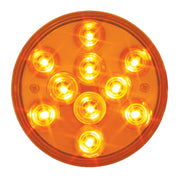 76840 Mega 10 Plus Series 4" LED Light, Amber 4" ROUND Chocolate
