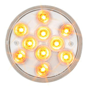 76841 Mega 10 Plus Series 4" LED Light, Amber/Clear 4" ROUND Wheat