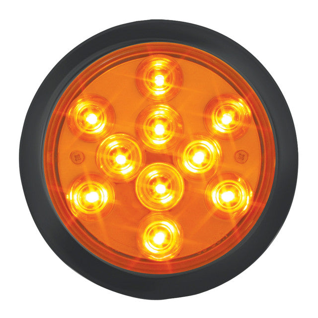 76844 Mega 10 Plus Series 4" LED Light, Amber Chocolate