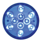 76848 Mega 10 Plus Series 4" LED Light, Blue 4" ROUND Steel Blue