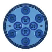 76848 Mega 10 Plus Series 4" LED Light, Blue 4" ROUND Steel Blue