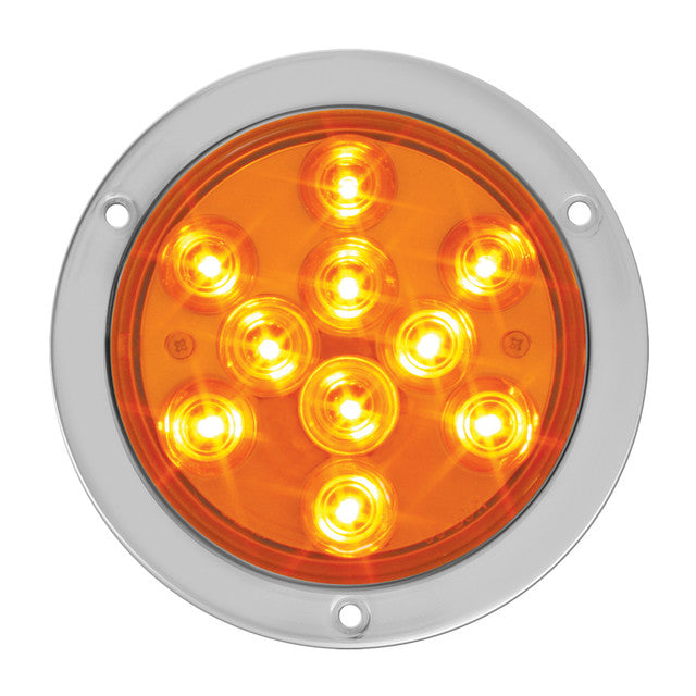 76850 Mega 10 Plus Series 4" LED Light, Amber Chocolate