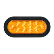 76864 Mega 10 Plus Series Oval LED Light, Amber Goldenrod