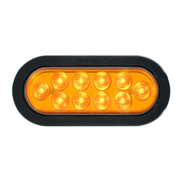 76864 Mega 10 Plus Series Oval LED Light, Amber Goldenrod