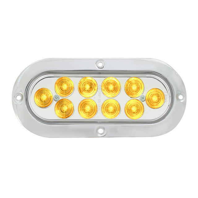 76881 Mega 10 Plus Series Oval LED Light Light Gray