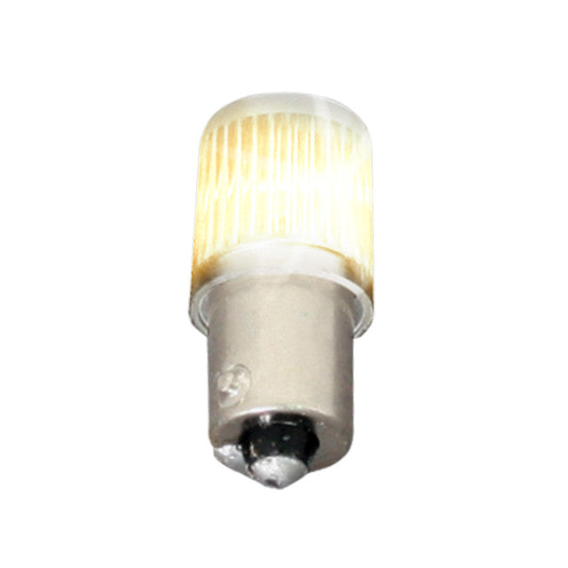 76890 ( closeout) AMBER LED LIGHT BULB FOR MINIATURE BAYONET BASE BULB Antique White