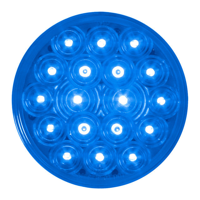 76896 Fleet Series 4" LED Light, Blue Dodger Blue