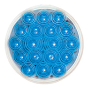 76897 Fleet Series 4" LED Light, Blue/Clear Steel Blue