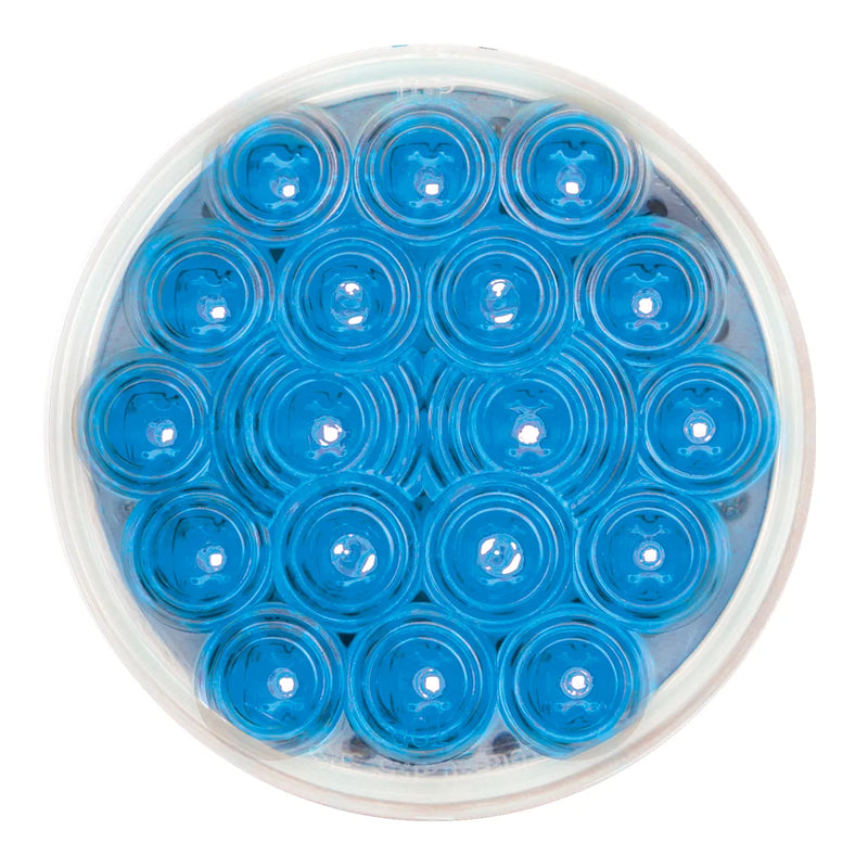 76897 Fleet Series 4" LED Light, Blue/Clear Steel Blue