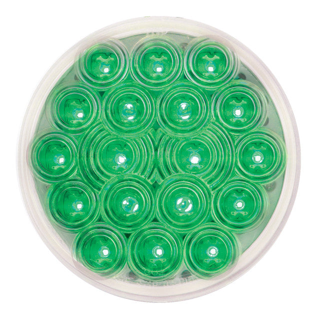 76899 Fleet Series 4" LED Light, Green/Clear Sea Green