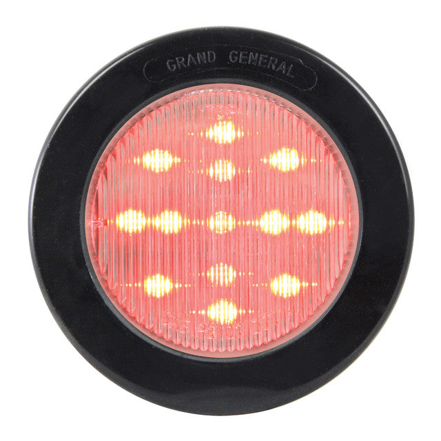 76902 Fleet Series 2-1/2" LED Light, Red/Clear Dark Slate Gray