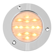 76903 Fleet Series 2-1/2" LED Light, Amber/Clear Light Gray