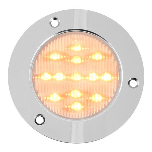 76903 Fleet Series 2-1/2" LED Light, Amber/Clear Light Gray