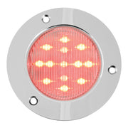 76905 Fleet Series 2-1/2" LED Light, Red/Clear Light Gray