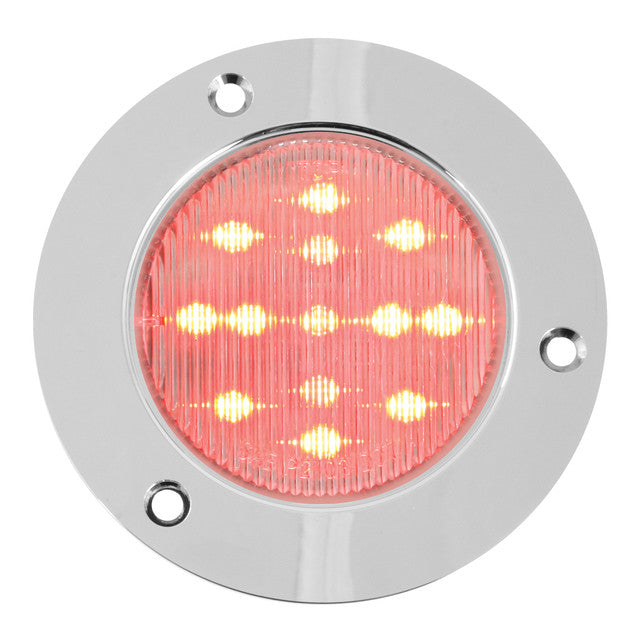 76905 Fleet Series 2-1/2" LED Light, Red/Clear Light Gray