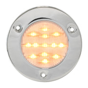 76907 Fleet Series 2-1/2" LED Light, Amber/Clear Light Gray