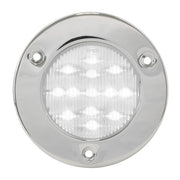 76908 Fleet Series 2-1/2" LED Light, White/Clear Light Gray