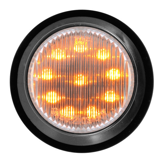 76920 Fleet Series 2" LED Light, Amber/Clear Dark Salmon