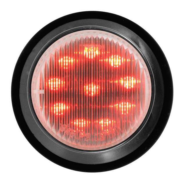 76922 Fleet Series 2" LED Light, Red/Clear Tomato