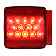 76941 Fleet Series Universal Stud-Mount Under 80" Trailer LED Light, Red Firebrick