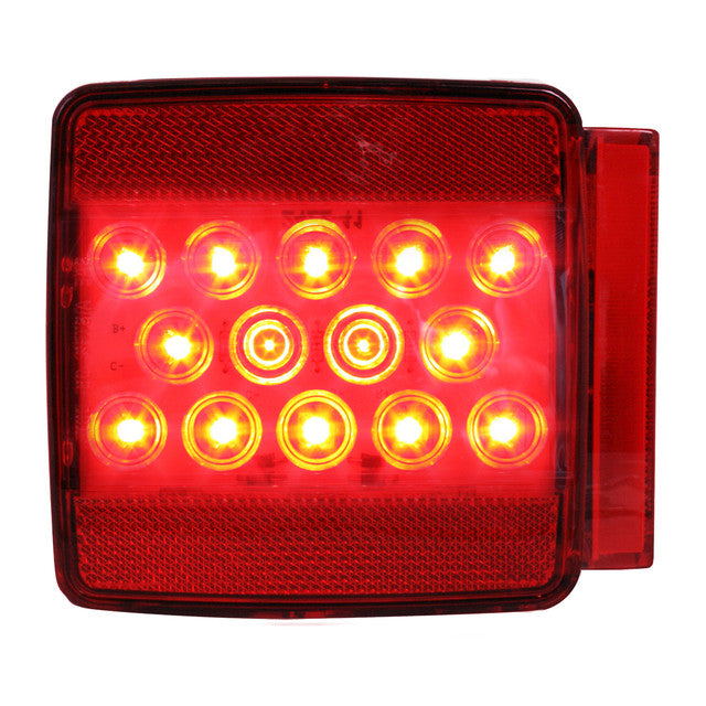 76941 Fleet Series Universal Stud-Mount Under 80" Trailer LED Light, Red Firebrick