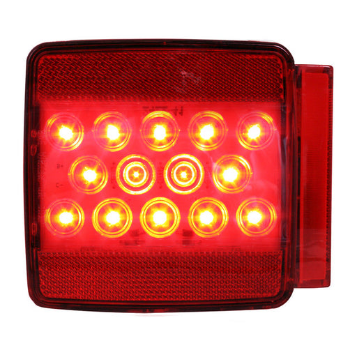 76941 Fleet Series Universal Stud-Mount Under 80" Trailer LED Light, Red Firebrick