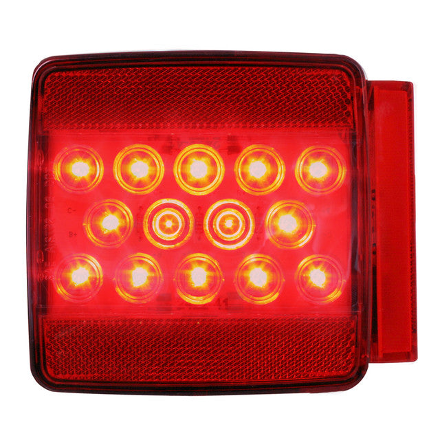 76942 Fleet Series Universal Stud-Mount Under 80" Trailer LED Light, Red Firebrick