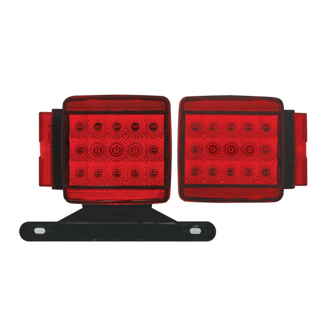 76945 Spyder Series Universal Stud-Mount Over 80" Trailer LED Light, Red Firebrick