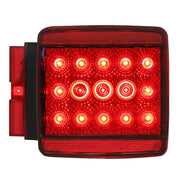 76946 Spyder Series Universal Stud-Mount Over 80" Trailer LED Light, Red Firebrick