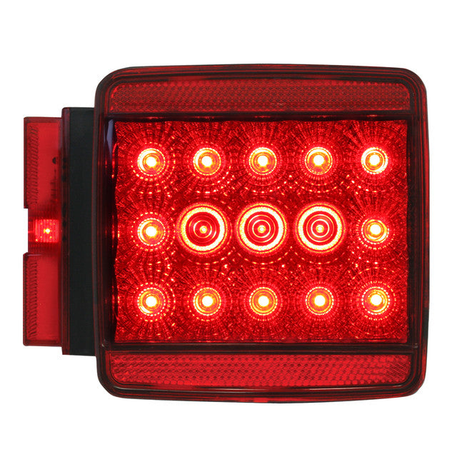 76946 Spyder Series Universal Stud-Mount Over 80" Trailer LED Light, Red Firebrick