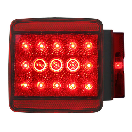 76947 Spyder Series Universal Stud-Mount Over 80" Trailer LED Light, Red Firebrick