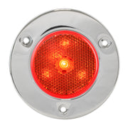 76967 2-1/2" LED Light with Reflector, Red Gray