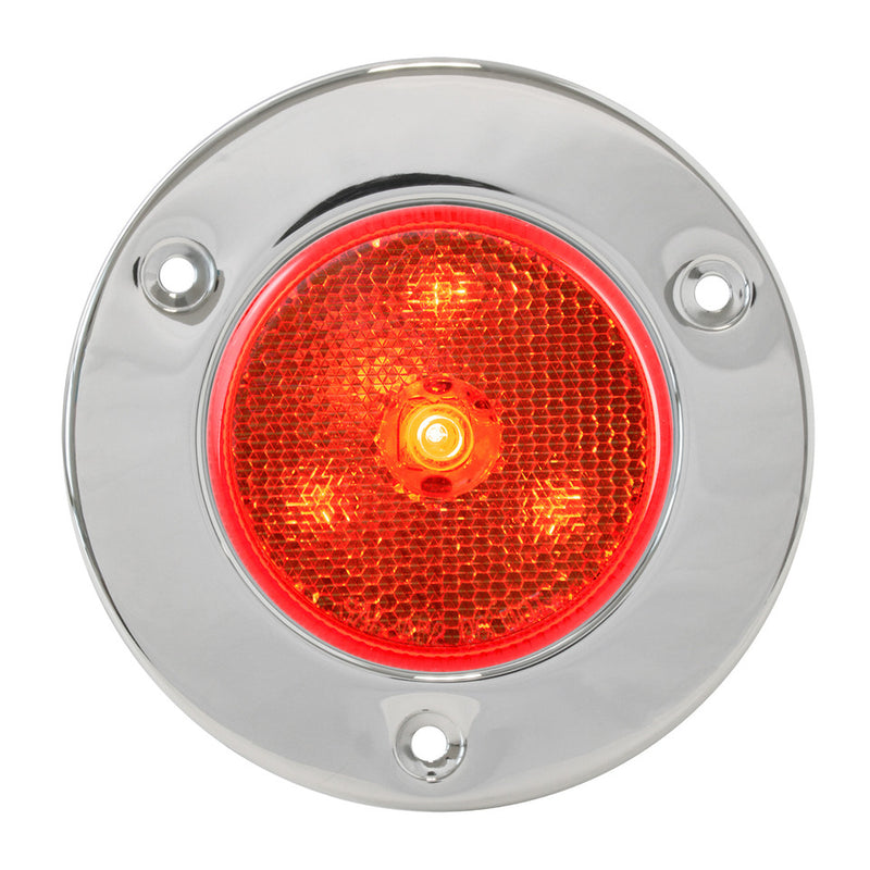 76967 2-1/2" LED Light with Reflector, Red Gray