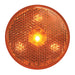Sienna 76970 2.5" REFLECTOR AMBER MARKER 4-LED LIGHT, AMBER LENS 2.5" ROUND