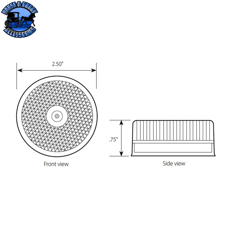 2-1/2" Reflector Style LED Light (Choose Color)