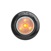 76976 2-1/2" LED Light with Reflector, Amber/Clear Tan