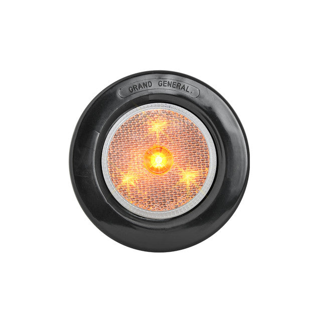 76976 2-1/2" LED Light with Reflector, Amber/Clear Tan